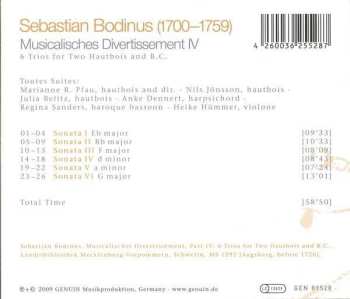 CD Toutes Suites: Musicalisches Divertissement IV (6 Trios For Two Hautbois And B.C.)
