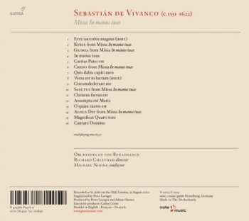 CD Sebastián De Vivanco: Missa In Manus Tuas