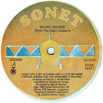 LP Secret Service: When The Night Closes In