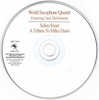 CD Jack DeJohnette: Selim Sivad. Tribute To Miles Davis With African Drums