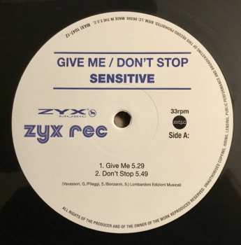 LP Sensitive: Give Me / Don‘t Stop