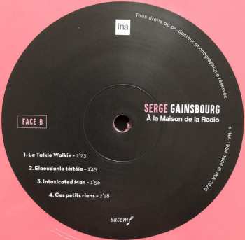 LP Serge Gainsbourg: À La Maison De La Radio LTD | CLR