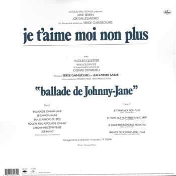 LP Serge Gainsbourg: Bande Originale Du Film De Serge Gainsbourg "Je T'aime Moi Non Plus"