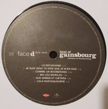 2LP Serge Gainsbourg: Best Of - Gainsbourg - Comme Un Boomerang