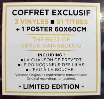 3LP Serge Gainsbourg: Le Poète LTD