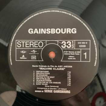 LP Serge Gainsbourg: Madame Claude (Bande Originale Du Film) LTD