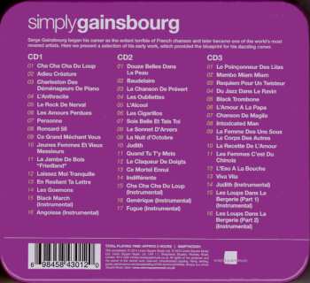 3CD/Box Set Serge Gainsbourg: Simply Gainsbourg (3 CDs From The Genius Of Chanson)