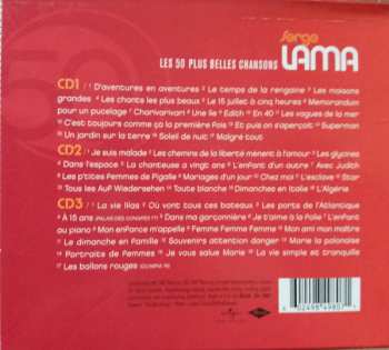 3CD Serge Lama: Les 50 Plus Belles Chansons