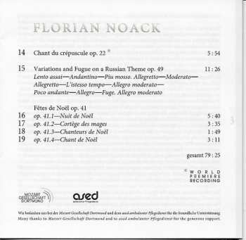SACD Florian Noack: Works For Piano Vol. 2