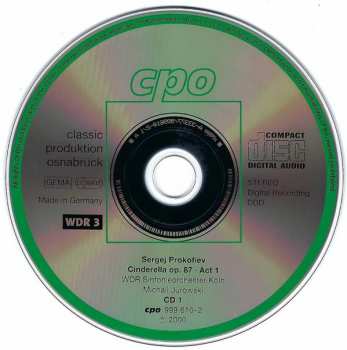 2CD Sergei Prokofiev: Cinderella