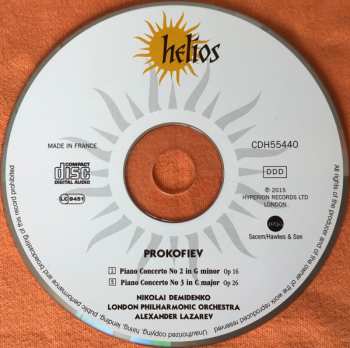 CD Sergei Prokofiev: Piano Concerto No 2, Piano Concerto No 3