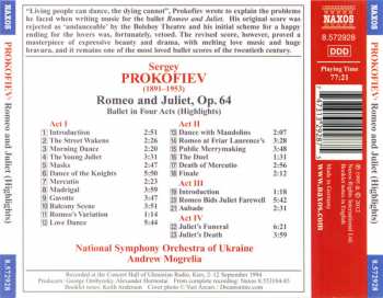 CD Sergei Prokofiev: Romeo And Juliet (Highlights)