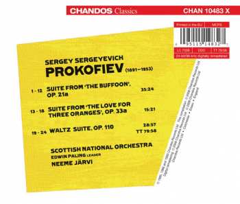CD Sergei Prokofiev: Suite From 'The Buffoon' / Waltz Suite / Suite From 'The Love For Three Oranges'
