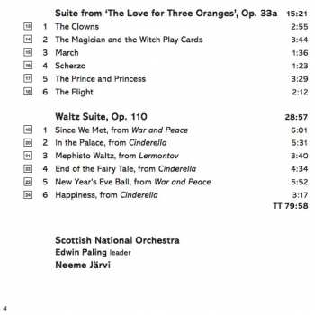 CD Sergei Prokofiev: Suite From 'The Buffoon' / Waltz Suite / Suite From 'The Love For Three Oranges'