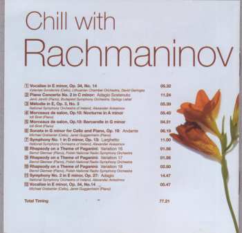 CD Sergei Vasilyevich Rachmaninoff: Chill With Rachmaninov