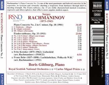 CD Sergei Vasilyevich Rachmaninoff: Piano Concerto No. 2; Études-tableaux, Op. 33