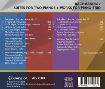 CD Sergei Vasilyevich Rachmaninoff: Suites for Two Pianos & Music for Piano Trio