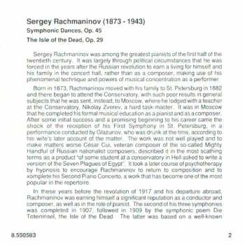 CD Sergei Vasilyevich Rachmaninoff: Symphonic Dances, Op.45 / The Isle Of The Dead  Op. 29