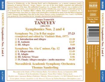 CD Sergey Ivanovich Taneyev: Symphonies Nos. 2 And 4