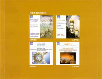 CD Sergey Ivanovich Taneyev: Symphonies Nos. 2 And 4