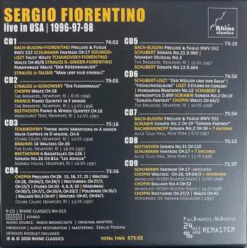 9CD/Box Set Sergio Fiorentino: Live In USA 1996-97-98