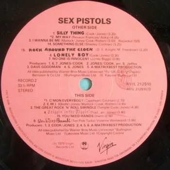 2LP Sex Pistols: The Great Rock 'N' Roll Swindle