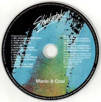 CD Shakatak: Manic & Cool