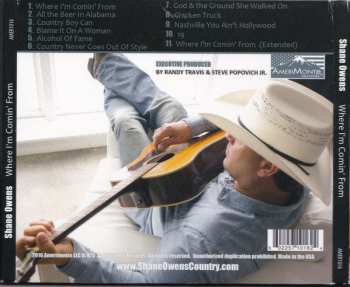 CD Shane Owens: Where I'm Comin' From