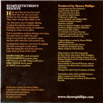 CD Shawn Phillips: Rumplestiltskin's Resolve