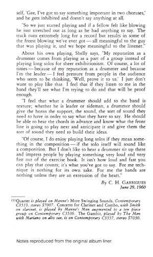 CD Shelly Manne & His Men: At The Black Hawk, Vol. 2