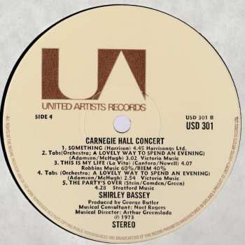 2LP Shirley Bassey: Live At Carnegie Hall