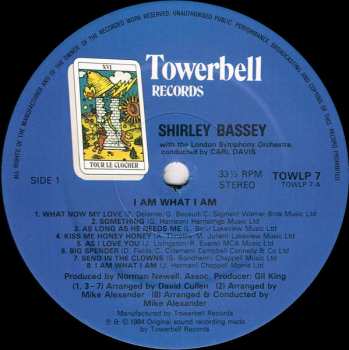 LP Shirley Bassey: I Am What I Am