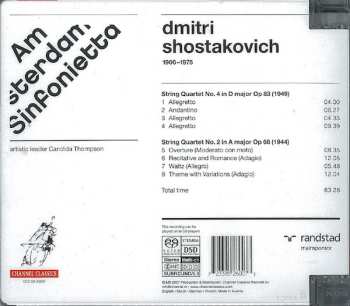 SACD Dmitri Shostakovich: String Quartets 2 & 4