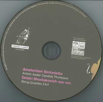 SACD Dmitri Shostakovich: String Quartets 2 & 4