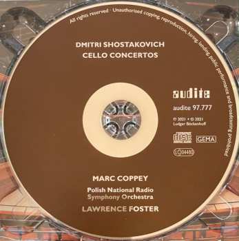 CD Dmitri Shostakovich: Cello Concertos