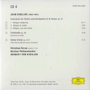 5CD/Box Set/Blu-ray Herbert von Karajan: Karajan Sibelius: Complete Recordings On Deutsche Grammophon