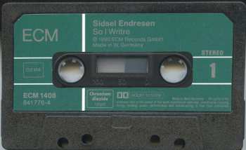 MC Sidsel Endresen: So I Write