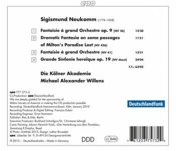 CD Kölner Akademie: Three Orchestral Fantasies; Sinfonie Heroïque