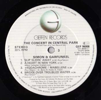 2LP Simon & Garfunkel: The Concert In Central Park