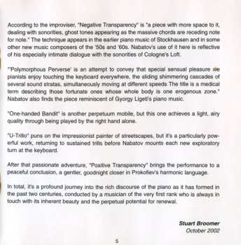 CD Simon Nabatov: Perpetuum Immobile