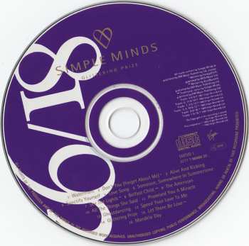 CD Simple Minds: Glittering Prize 81/92