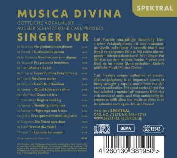 CD Singer Pur: Musica Divina - Göttliche Vokalmusik Aus Der Schatztruhe Von Carl Proskes
