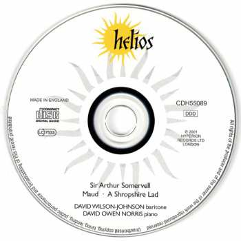 CD David Wilson-Johnson: Maud / A Shropshire Lad