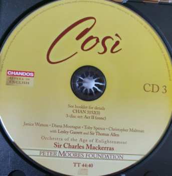 3CD/Box Set Wolfgang Amadeus Mozart: Così