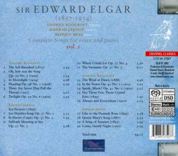 SACD Sir Edward Elgar: Complete Songs For Voice And Piano Vol. 1
