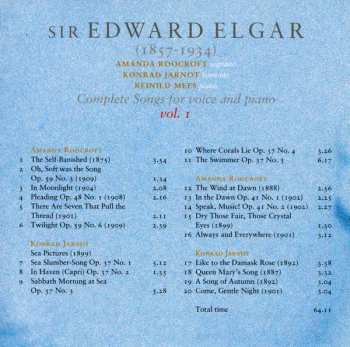 SACD Sir Edward Elgar: Complete Songs For Voice And Piano Vol. 1