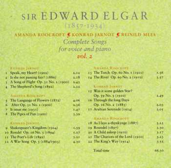 SACD Sir Edward Elgar: Complete Songs For Voice And Piano Vol. 2