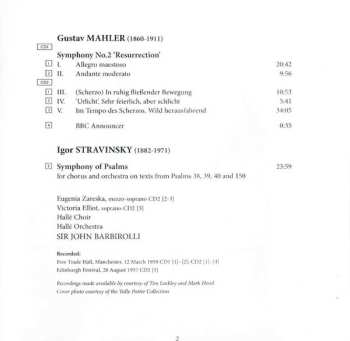 2CD Sir John Barbirolli: Mahler: Symphony No.2 ‘Resurrection’ / Stravinsky: Symphony of Psalms