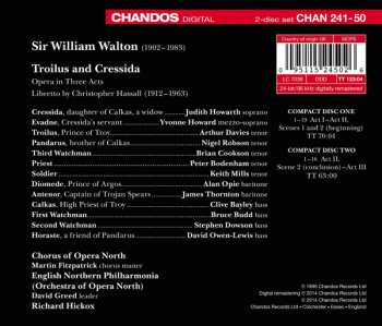 2CD Sir William Walton: Troilus And Cressida