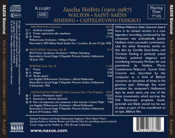 CD Jascha Heifetz: Violin Concertos